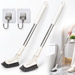 2-Piece Set: Long-Handled Extendable Brushes