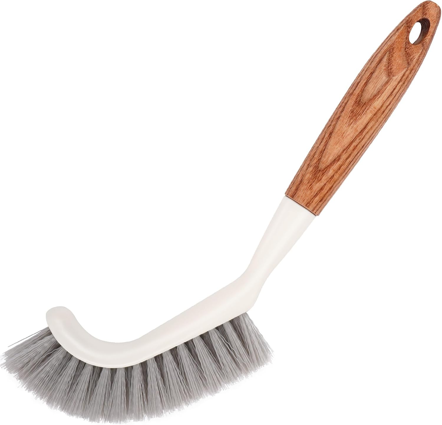Stiff-bristle tile grout brush