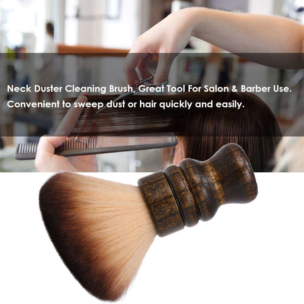 Neck Duster with Wooden Handle and Soft Nylon Bristles - Image 2
