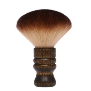 Neck Duster with Wooden Handle and Soft Nylon Bristles