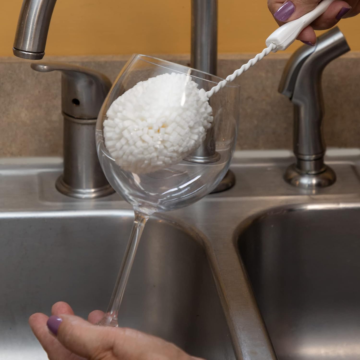 3-piece glass/cup cleaning brush set - Image 2