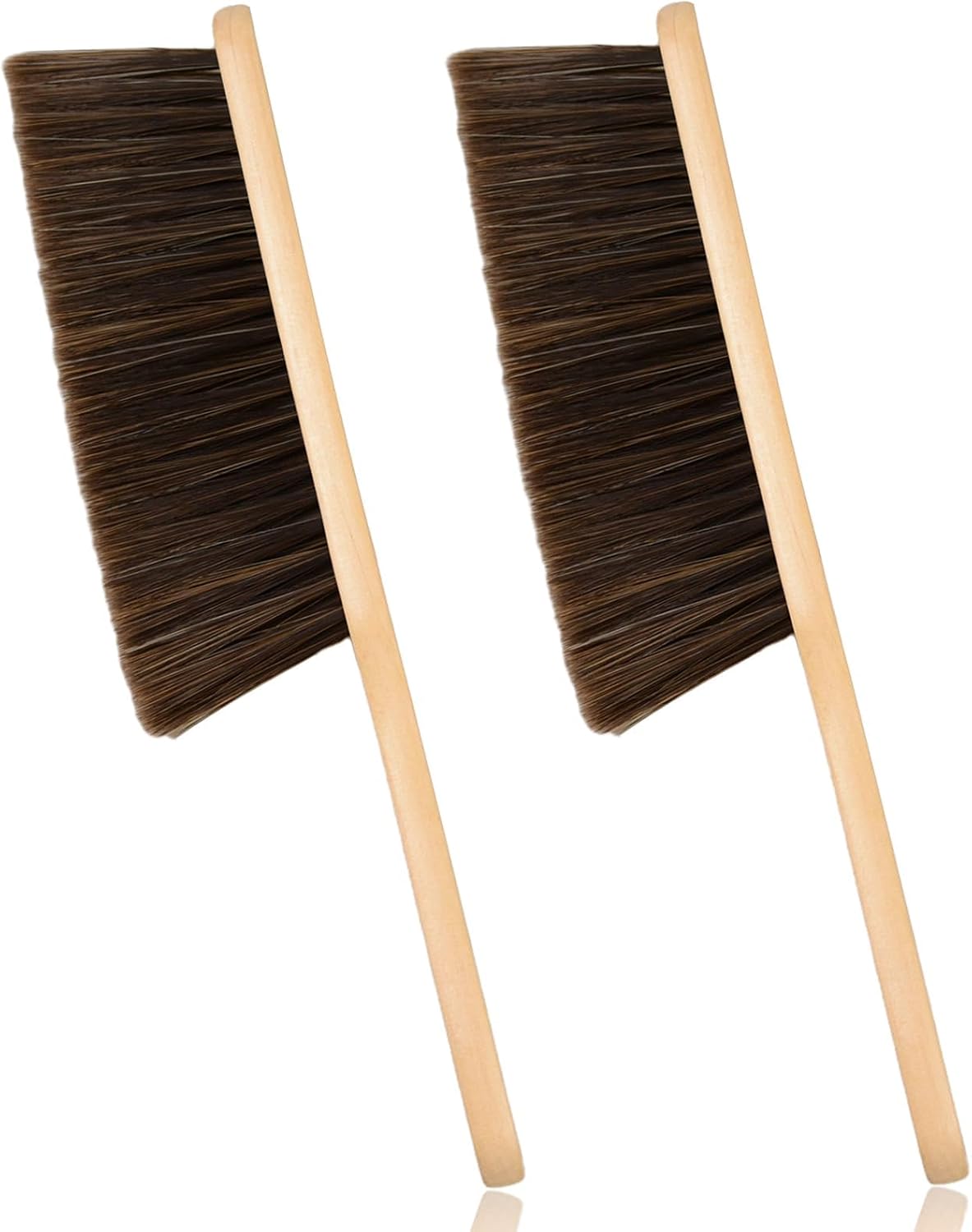 2-Piece Set: Dusting Brushes with Wooden Handles