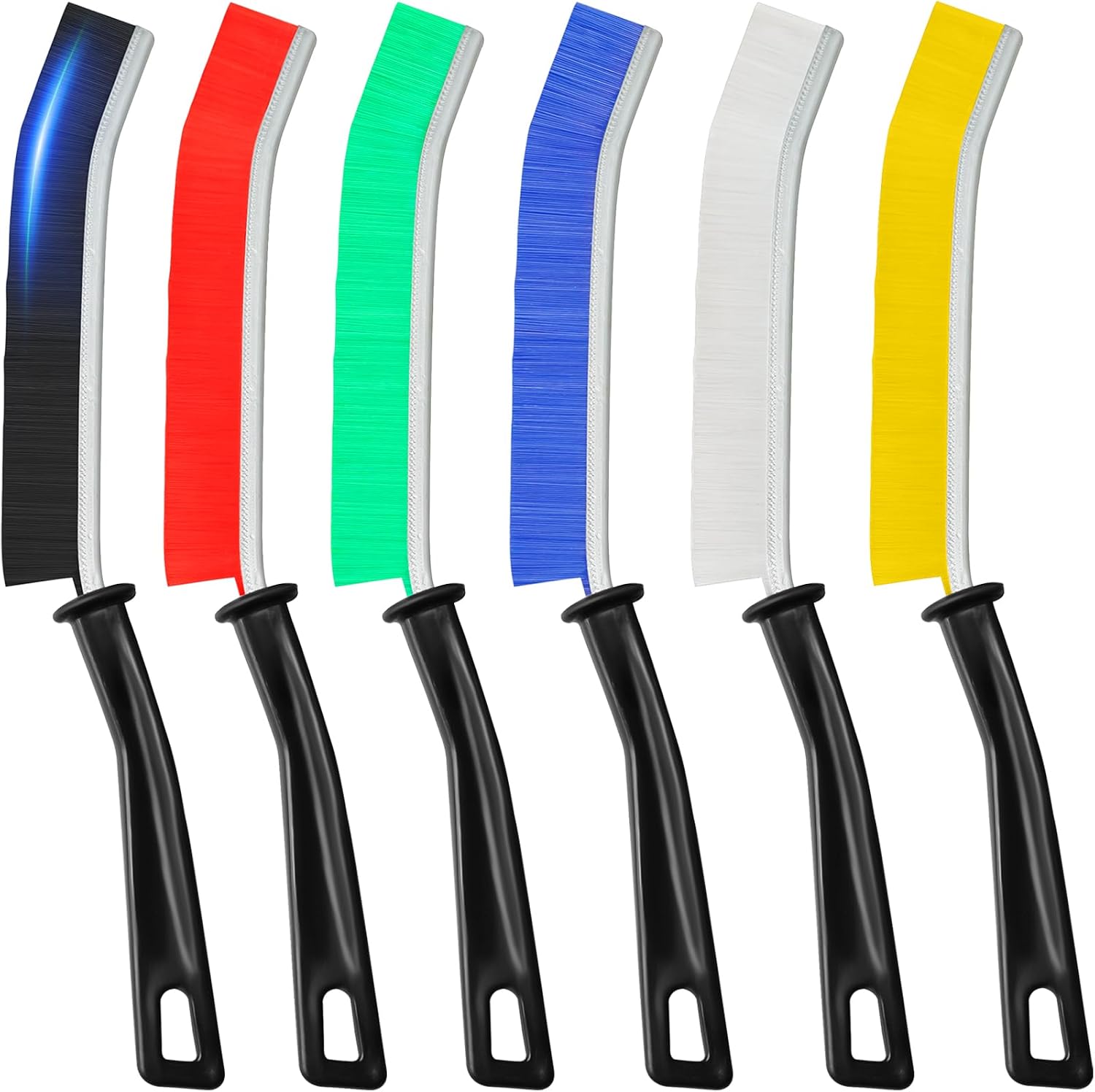 6-Piece Set: Stiff-Bristle Crevice Brushes