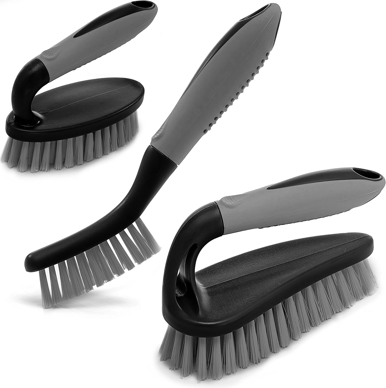 3-piece multi-purpose scrubbing brush set