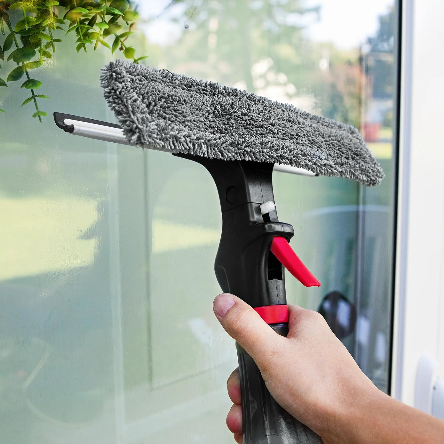 3-in-1 spray window squeegee
