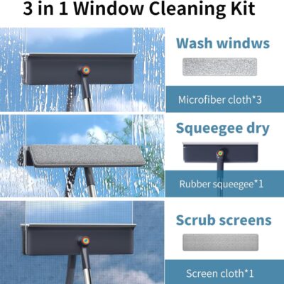 3-in-1 window squeegee