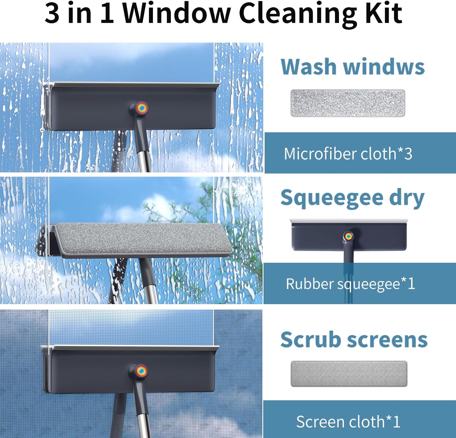 3-in-1 window squeegee - Image 2