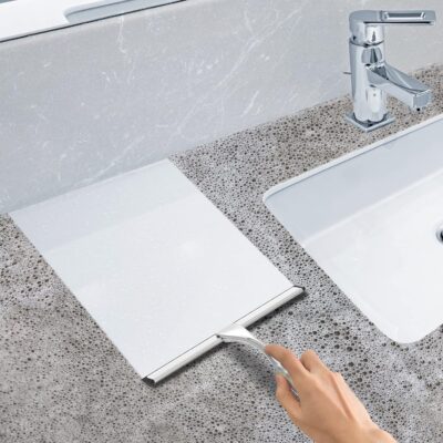 Stainless steel shower squeegee