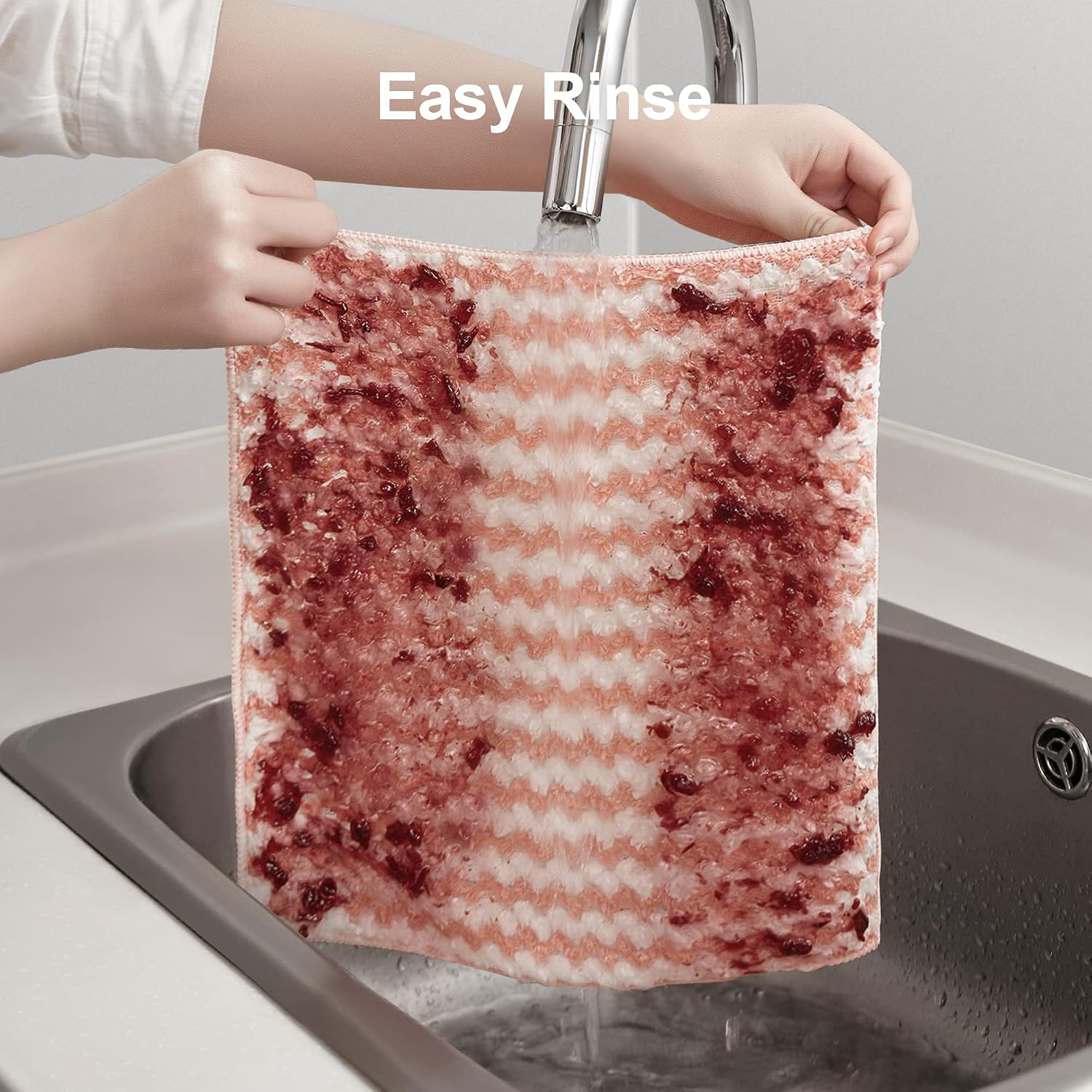 12-piece large-sized colored cleaning cloth set - Image 2