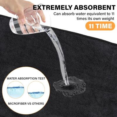 3-piece microfiber glass-wiping cloth set