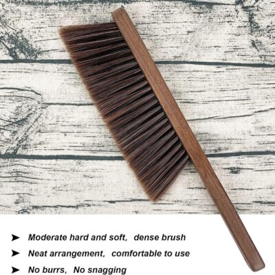 Handheld Soft-Bristle Brushes with Wooden Handles
