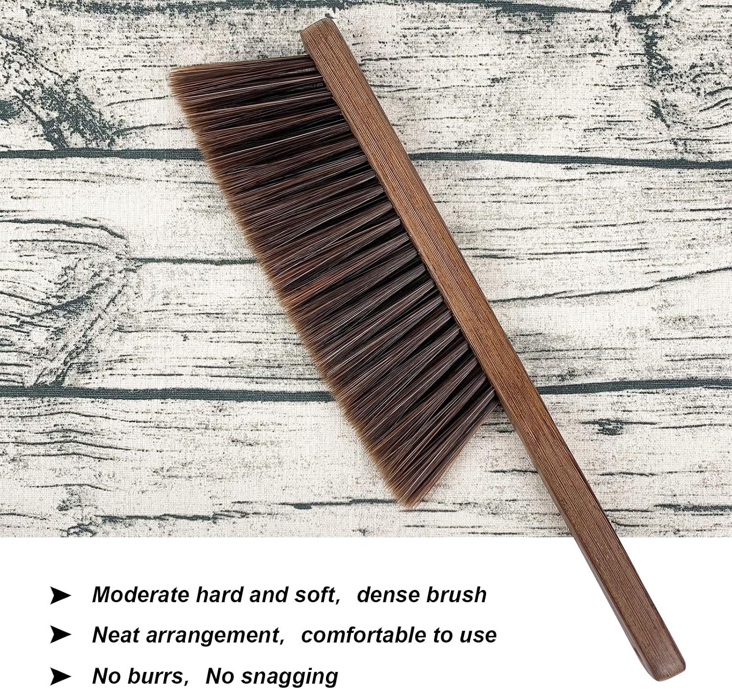 Handheld Soft-Bristle Brushes with Wooden Handles - Image 2